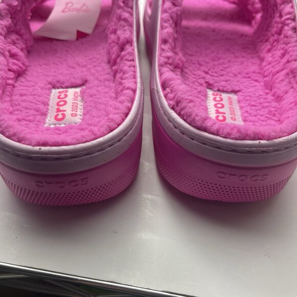 CROCS X BARBIE CLASSIC COZZZY SANDAL SIZE US 15 MENS NEW - Picture 9 of 9